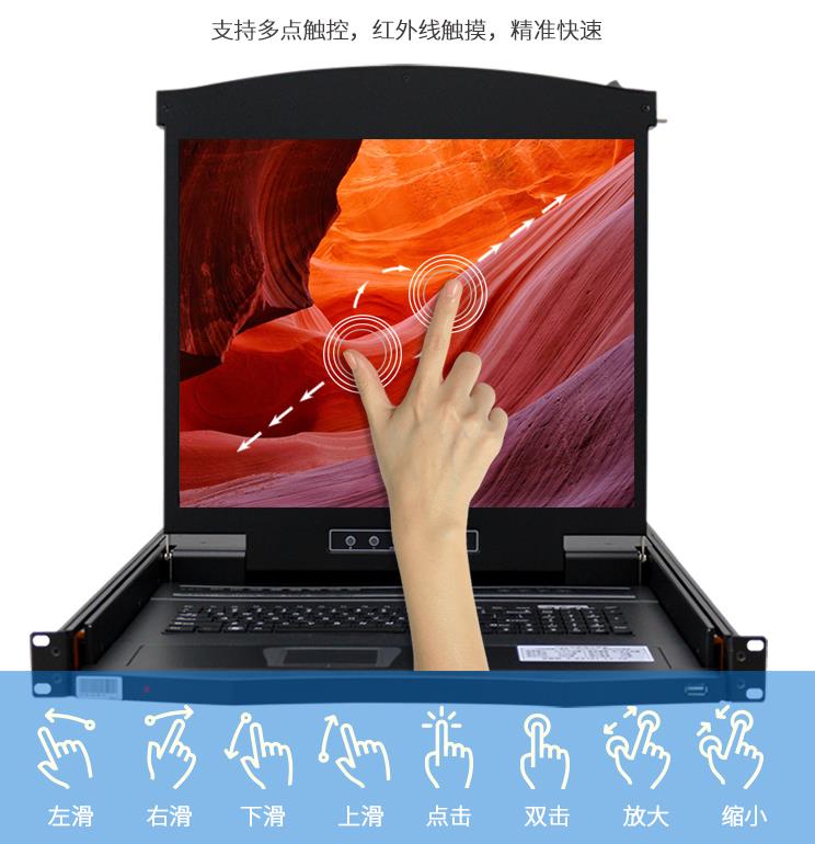 AE-1908T支持多點(diǎn)觸屏，不同觸摸手勢(shì)解讀